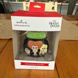 Hallmark Hocus Pocus Cauldron Sanderson Sisters Christmas Ornament New With Box